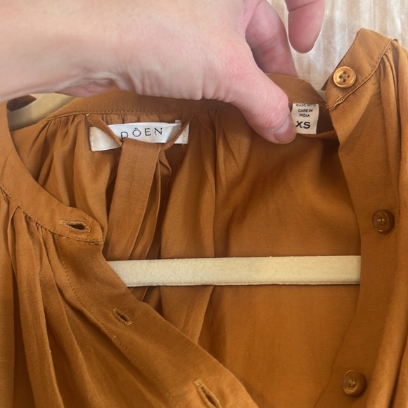 Doen Joan Maxi Dress, Mustard Foxtail, XS - Picture 7 of 7